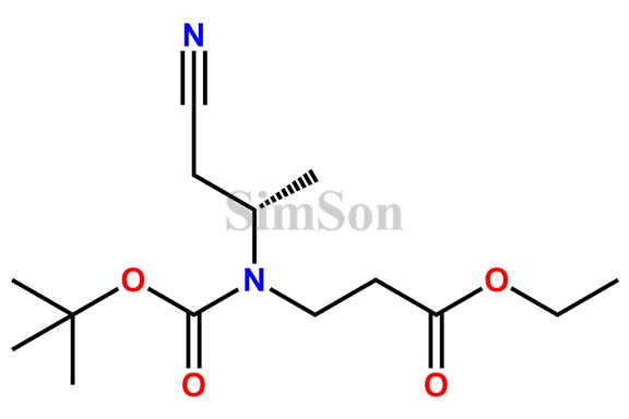N-[(1S)-2-Cyano-1-methylethyl]-N-[(1,1-dimethylethoxy)carbonyl]-beta-alanine ethyl ester