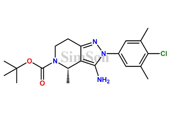 tert-butyl (S)-3-amino-2-(4-chloro-3,5-dimethylphenyl)-4-methyl-2,4,6,7-tetrahydro-5H-pyrazolo[4,3-c]pyridine-5-carboxylate