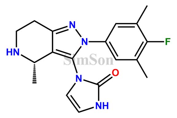(S)-1-(2-(4-fluoro-3,5-dimethylphenyl)-4-methyl-4,5,6,7-tetrahydro-2H-pyrazolo[4,3-c]pyridin-3-yl)-1,3-dihydro-2H-imidazol-2-one