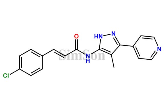 [3-(4-Chlorophenyl)-N-(4-methyl-3-(pyridin-4-yl)-1H-pyrazol-5-yl)propenamide]
