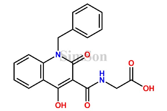 N-[[1,2-dihydro-4-hydroxy-2-oxo-1-(phenylmethyl)-3-quinolinyl]carbonyl]-glycine