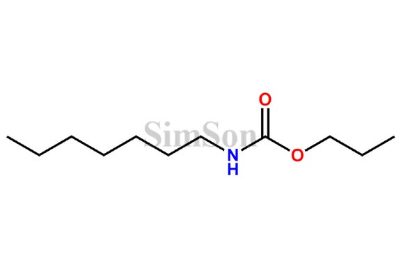 Carbonic acid, monoamide, N-heptyl-, propyl ester