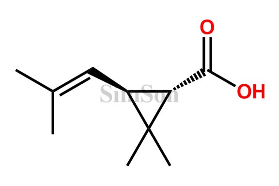 (1S,3S)-2,2-Dimethyl-3-(2-methylprop-1-en-1-yl)cyclopropanecarboxylic acid
