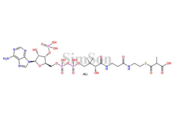 Coenzyme A,S-(hydrogen methylpropanedioate),tetralithium salt