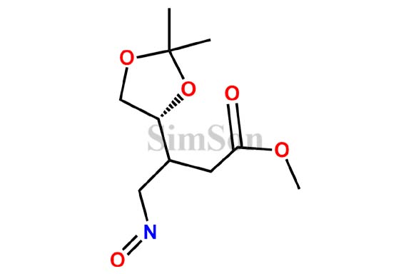 methyl 3-((R)-2,2-dimethyl-1,3-dioxolan-4-yl)-4-nitrosobutanoate