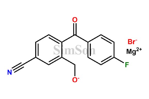 Magnesium (5-cyano-2-(4-fluorobenzoyl)phenyl)methanolate bromide