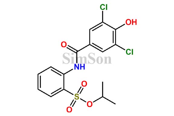 isopropyl 2-(3,5-dichloro-4-hydroxybenzamido)benzenesulfonate