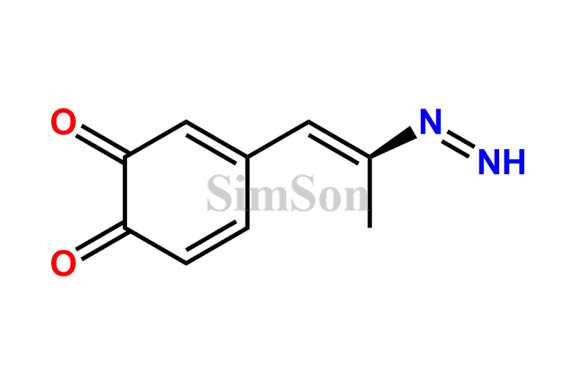 4-[(1E)-2-diazenylprop-1-en-1-yl]cyclohexa-3,5-diene-1,2-dione
