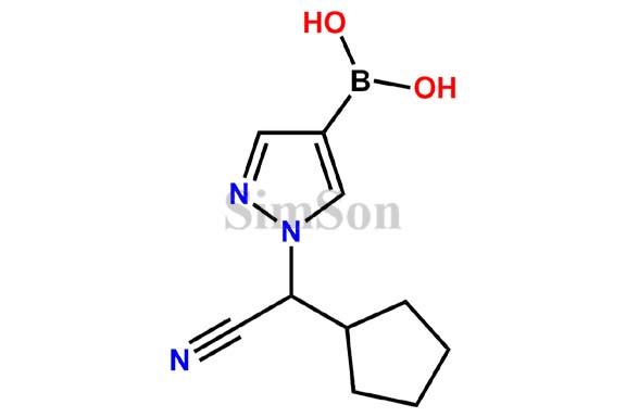(1-(cyano(cyclopentyl)methyl)-1H-pyrazol-4-yl)boronic acid