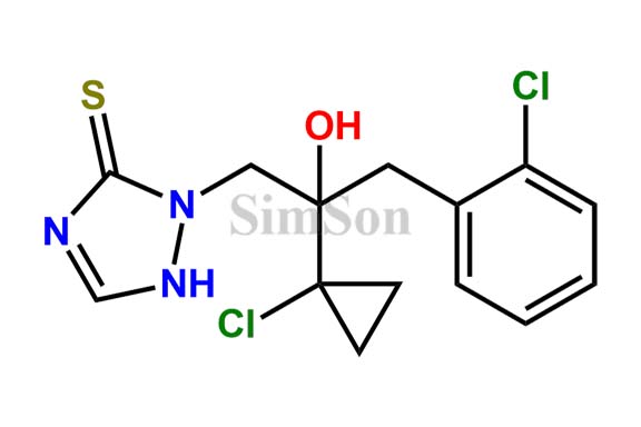 2-(2-(1-chlorocyclopropyl)-3-(2-chlorophenyl)-2-hydroxypropyl)-1H-1,2,4-triazole-3(2H)-thione