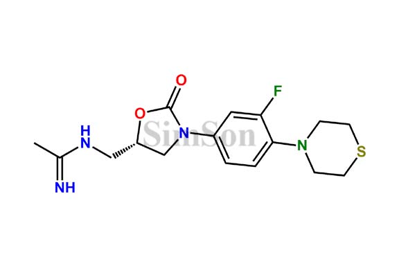 (S)-N-((3-(3-fluoro-4-thiomorpholinophenyl)-2-oxooxazolidin-5-yl)methyl)acetimidamide