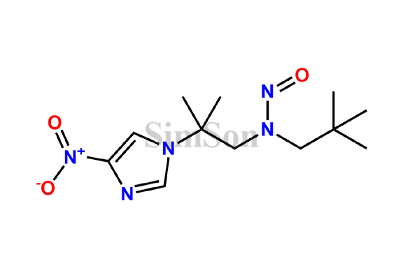 2,2-dimethyl-N-[2-methyl-2-(4-nitro-1H-imidazol-1-yl)propyl]-N-nitrosopropan-1-amine