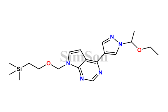 4-(1-(1-Ethoxyethyl)-1H-pyrazol-4-yl)-7-((2-(trimethylsilyl)ethoxy)methyl)-7H-pyrrolo[2,3-d]pyrimidine