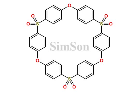 2,6,10-Trioxa-4,8,12-trithia-1,3,5,7,9,11(1,4)-hexabenzenacyclododecaphane 4,4,8,8,12,12-hexaoxide