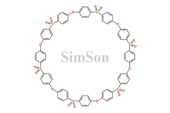 2,12,22,32,42,52-Hexaoxa-7,17,27,37,47,57-hexathiatridecacyclo[56.2.2.23,6.28,11.213,16.218,21.223,26.228,31.233,36.238,41.243,46.248,51.253,56]tetraoctaconta-3,4,5,8,9,10,13,14,15,18,19,20,23,24,25,28,29,30,33,34,35,38,39,40,43,44,45,48,49,50,53,54,55,58,60,61-hexatriacontaene,7,7,17,17,27,27,37,37,47,47,57,57-dodecaoxide