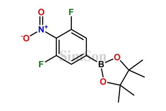 2-(3,5-difluoro-4-nitrophenyl)-4,4,5,5-tetramethyl-1,3,2-dioxaborolane