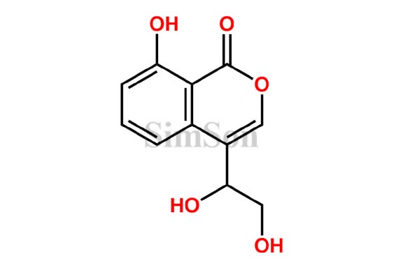 4-(1,2-dihydroxyethyl)-8-hydroxyisochromen-1-one