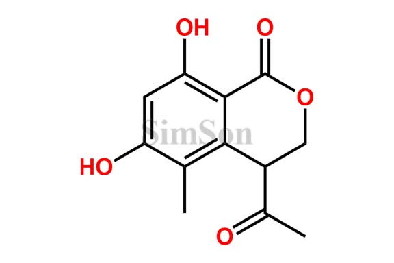 4-Acetyl-6,8-dihydroxy-5-methyl-3,4-dihydro-1H-2-benzopyran-1-one