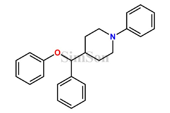 4-(phenoxy(phenyl)methyl)-1-phenylpiperidine