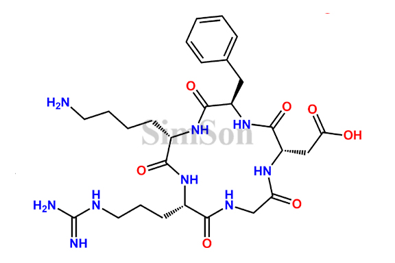 Cyclo(L-arginylglycyl-L-alpha-aspartyl-D-phenylalanyl-L-lysyl)