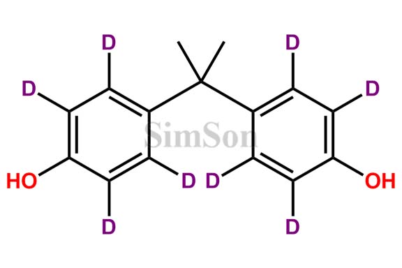 Bisphenol A-2,2`,3,3`,5,5`,6,6`-d8