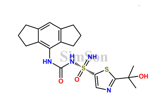 (R)-N-((1,2,3,5,6,7-Hexahydro-s-indacen-4-yl)carbamoyl)-2-(2-hydroxypropan-2-yl)thiazole-5-sulfonimidamide