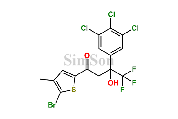 1-(5-bromo-4-methylthiophen-2-yl)-4,4,4-trifluoro-3-hydroxy-3-(3,4,5-trichlorophenyl)butan-1-one