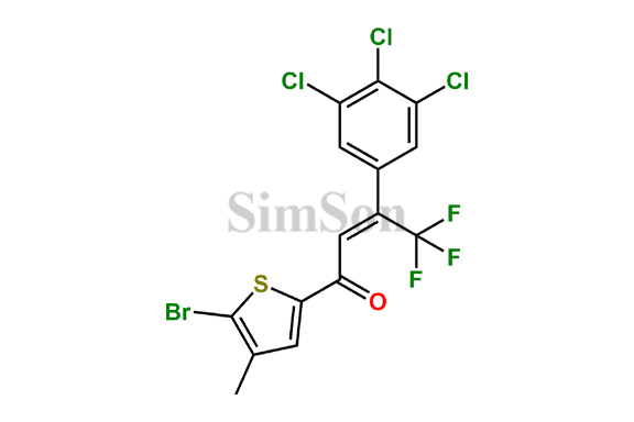 (Z)-1-(5-bromo-4-methylthiophen-2-yl)-4,4,4-trifluoro-3-(3,4,5-trichlorophenyl)but-2-en-1-one