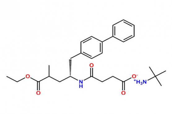 2-methylpropan-2-aminium 4-(((2R,4S)-1-([1,1`-biphenyl]-4-yl)- 5-ethoxy-4-methyl-5-oxopentan-2- yl)amino)-4-oxobutanoate