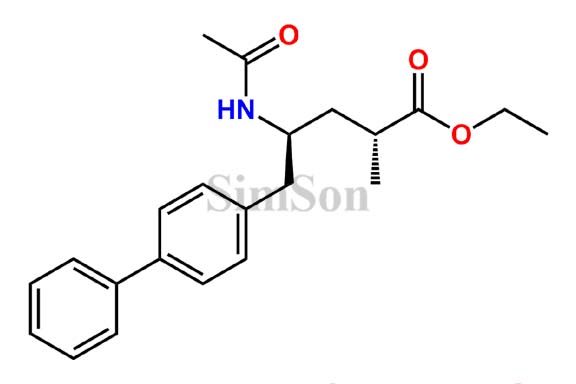 rel-Ethyl(2R,4S)-5-([1,1`-biphenyl]-4-yl)-4-acetamido-2-methylpentanoate