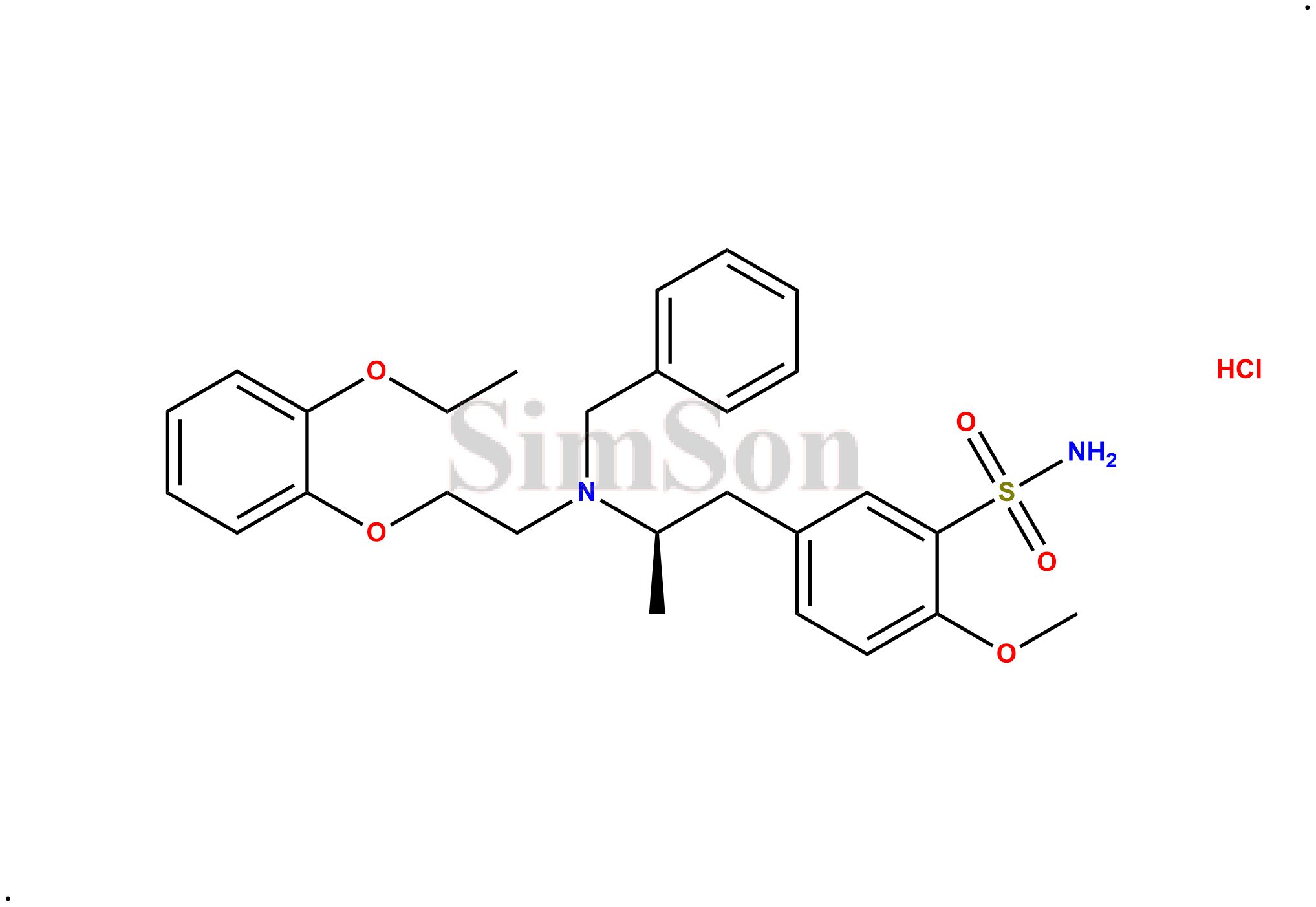 (R)-N-benzyl-tamsulosin hydrochloride