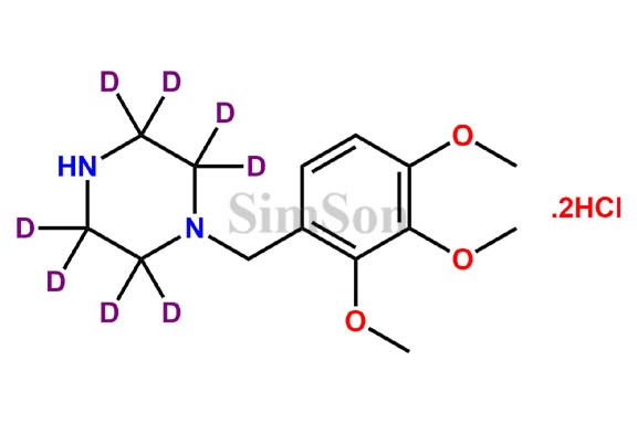 Trimetazidine D8 DiHydrochloride