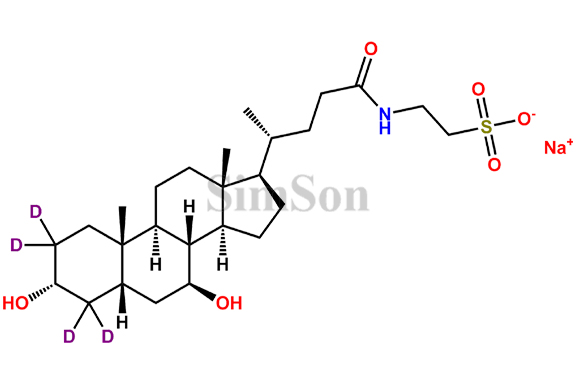 Tauroursodeoxycholic-D4 Acid sodium