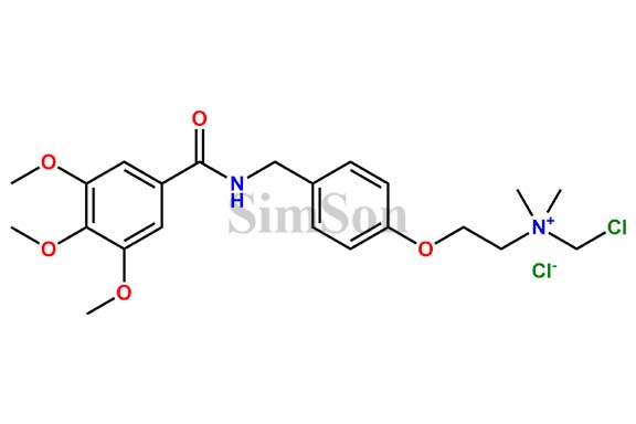 N-(chloromethyl)-N,N-dimethyl-2-(4-((3,4,5-trimethoxybenzamido)methyl)phenoxy)ethanaminium chloride