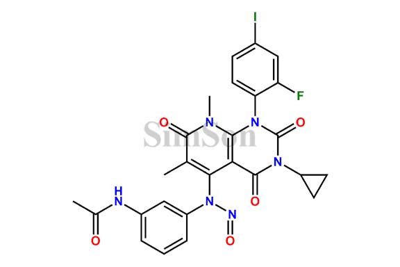 N-(3-((3-cyclopropyl-1-(2-fluoro-4-iodophenyl)-6,8-dimethyl-2,4,7-trioxo-1,2,3,4,7,8-hexahydropyrido[2,3-d]pyrimidin-5-yl)(nitroso)amino)phenyl)acetamide