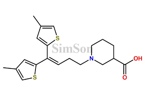 3-Piperidinecarboxylicacid,1-[4,4-bis(4-methyl-2-thienyl)-3-butenyl]