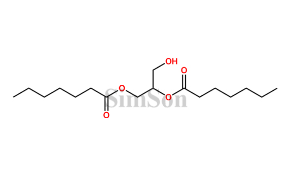 3-hydroxypropane-1,2-diyldiheptanoate