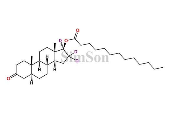 5-Alpha-Dihydrotestosterone Tridecanoate D3