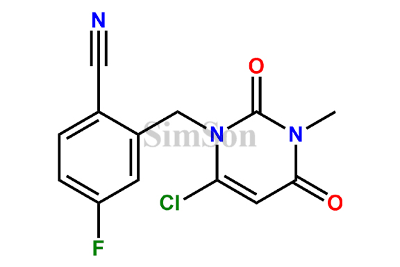 2-((6-chloro-3-methyl-2,4-dioxo-3,4-dihydropyrimidin-1 (2H)-yl)methyl)-4- fluorobenzonitrile