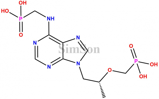 [(2R)-1-((6-((Phosphono)methyl)amino)purin-9-yl)propan-2-yl]oxymethylphosphonic acid