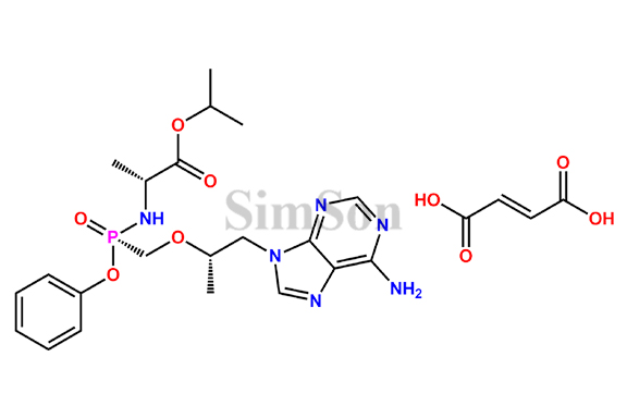 Isopropyl((R)-((((S)-1-(6-amino-9H-purin-9-yl)propan-2-yl)oxy)methyl)(phenoxy)phosphoryl)-D-alaninate Fumarate salt