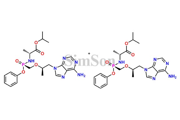 (R)-isopropyl2-((S)-(((R)-1-(6-amino-9H-purin-9-yl)propan-2-yloxy)methyl)(phenoxy)phosphorylamineo)propanoate&(R)-isopropyl-2-((R)-(((R)-1-(6-amino-9H-purin-9-yl)propan-2-yloxy)methyl)(phenoxy)phosphorylamino)propanoate