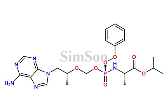 IsopropylN-[(R)-({[(2R)-1-(6-amino-9H-purin-9-yl)-2-propanyl]oxy}methyl)(phenoxy) phosphoryl]-L-alaninate