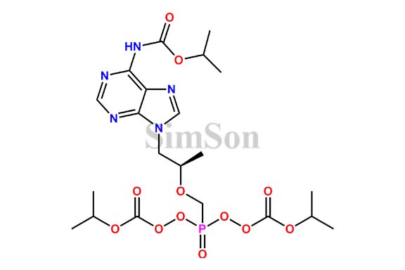 Bis((isopropoxycarbonyl)oxy)((((1R)-2-((6-isopropoxy carbonyl) amino)-9H-purin-9-yl)-1-methyl ethoxy)methyl)phosphonate