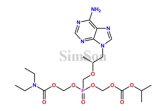 (Propan-2-yl)(5RS)-5-{[(2R)-1-(6-amino-9H-purin-9-yl)-propan-2-yloxy]methyl}-10-ethyl-5,9-dioxo-10-aza-2,4,6,8-tetraoxa-5-Lambda5-phosphadodecanoate