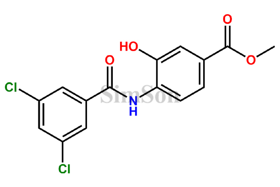 4-(3,5- Dichloro-benzoylamino )-3-hydroxy-benzoic acid methyl ester