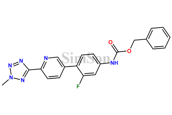Benzyl (3-fluoro-4-[6-(2-methyl-2H-tetrazol-5-yl)-3-pyridinyl]phenyl) carbamate