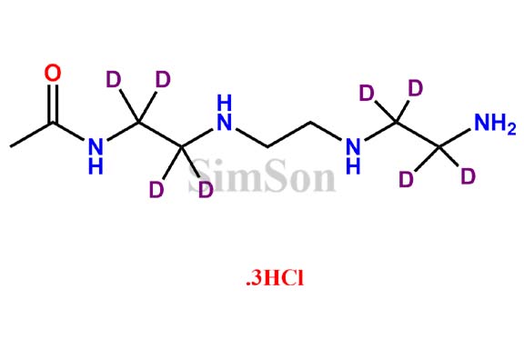 N1-Acetyl Triethylenetetramine-d8 TriHydrochloride