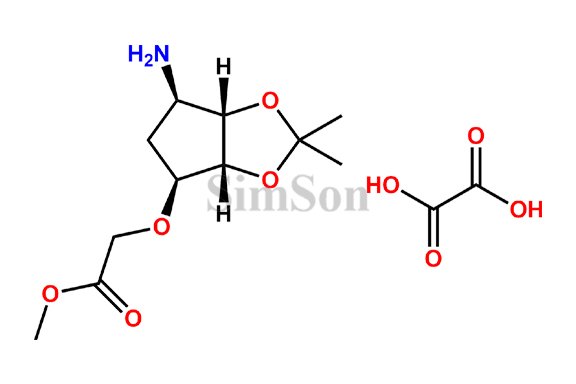 Methyl2-(((3aR,4S,6R,6aS)-6-amino-2,2-dimethyltetrahydro-4H-cyclopenta[d][1,3]dioxol-4-yl)oxy)acetate oxalate