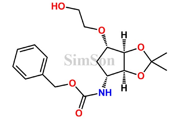 Benzyl ((3aS,4R,6S,6aR)-6-(2-hydroxyethoxy)-2,2-dimethyltetrahydro-4H-cyclopenta[d][1,3]dioxol-4-yl)carbamate
